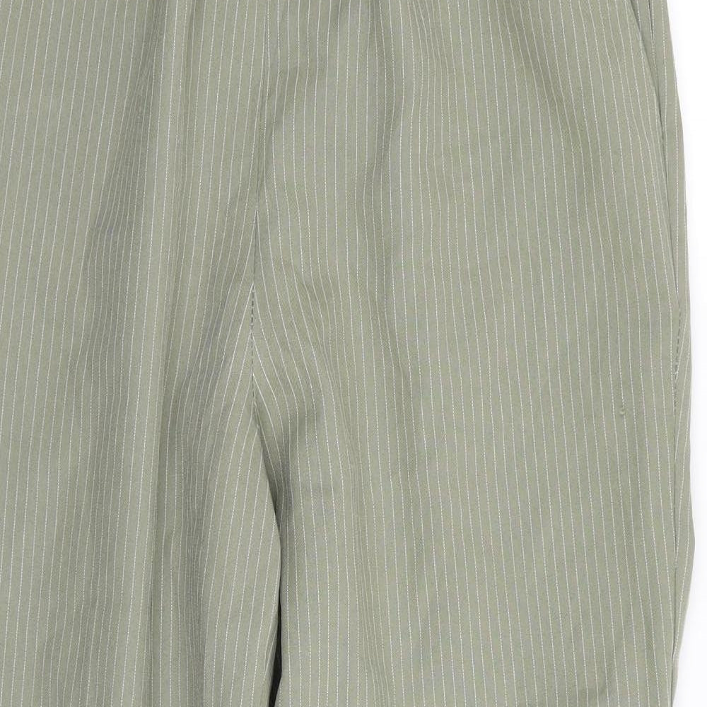5 seasons Womens Green Striped  Trousers  Size M L27 in - Stretch waistband