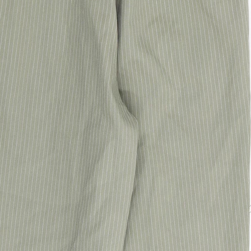 5 seasons Womens Green Striped  Trousers  Size M L27 in - Stretch waistband