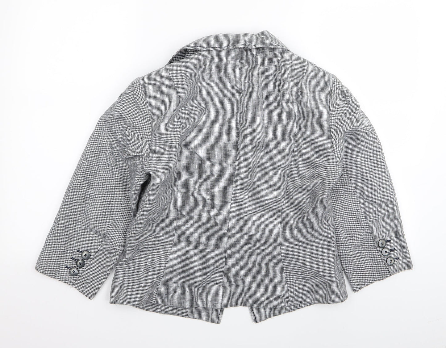 alex & co Womens Grey Check  Jacket Blazer Size 12