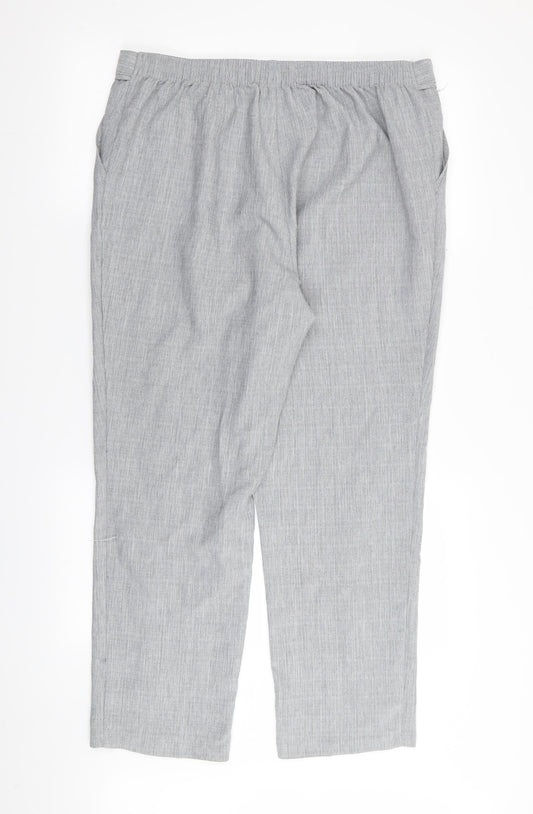 M&S Womens Green   Trousers  Size 16 L28 in