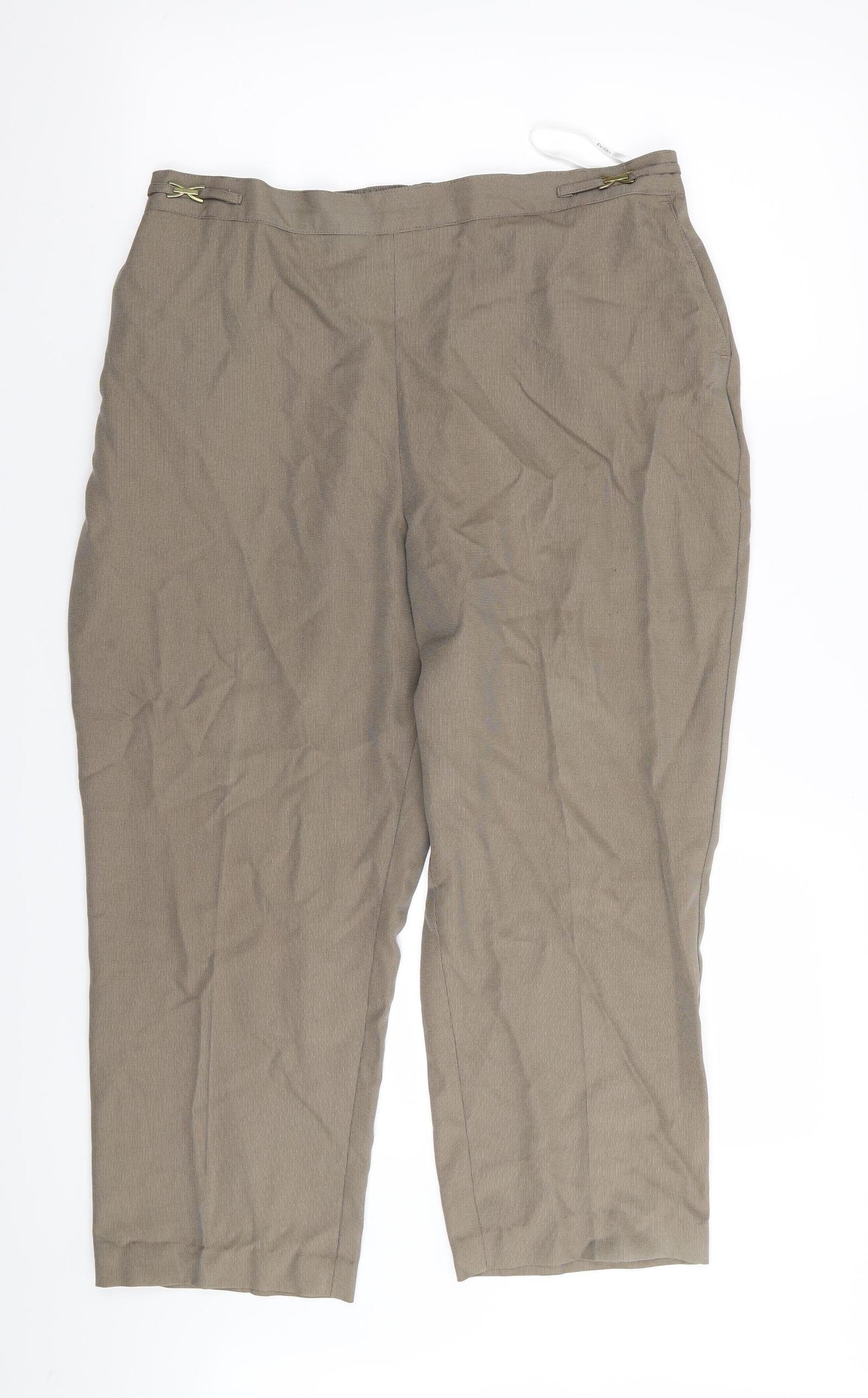 M&S Womens Brown   Trousers  Size 30 in L22 in