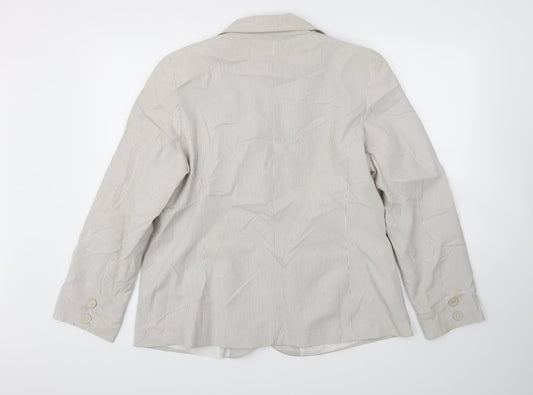 BM Womens Grey   Jacket Blazer Size 18