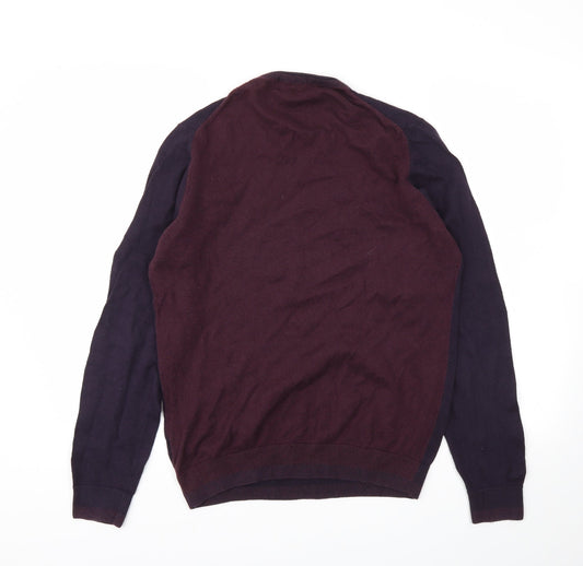 M&S Mens Red   Pullover Sweatshirt Size M