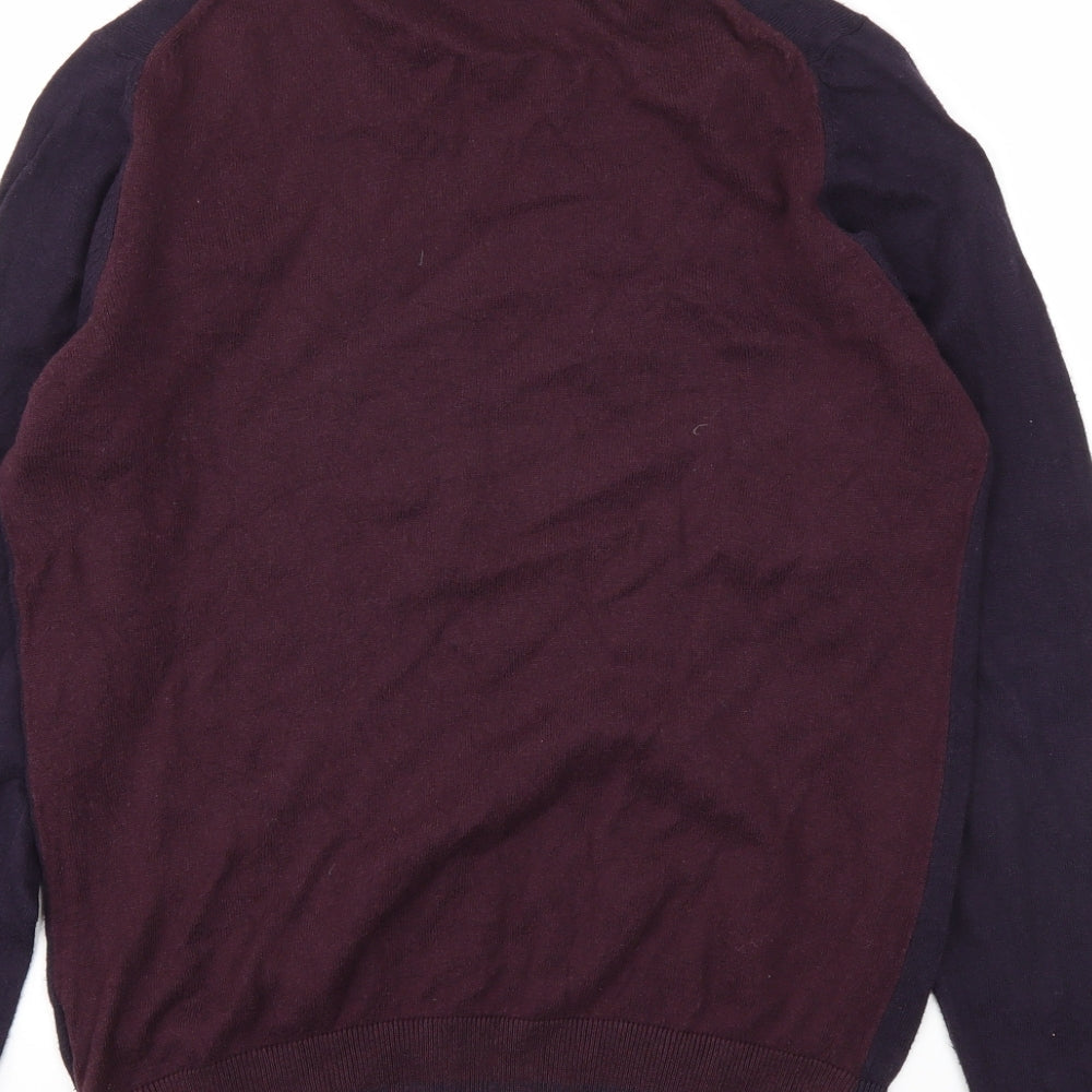 M&S Mens Red   Pullover Sweatshirt Size M