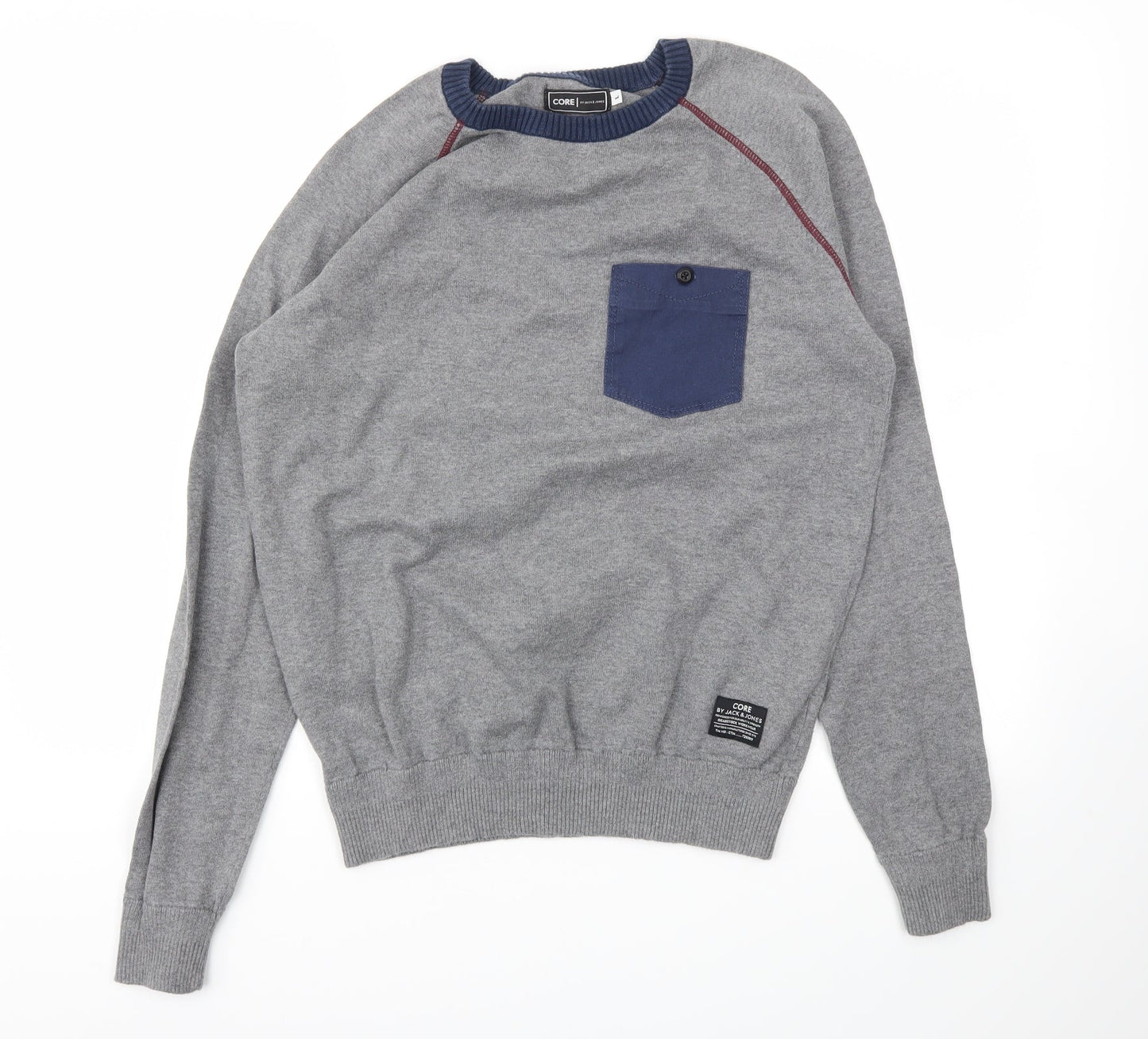CORE Mens Grey   Pullover Sweatshirt Size L