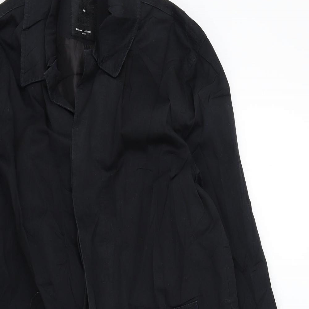 New Look Womens Black   Overcoat Jacket Size XS