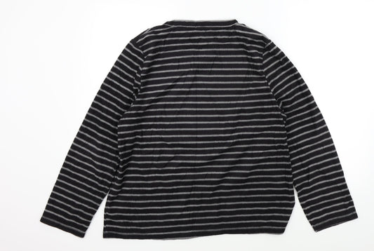 Original Essentials Womens Black Striped  Pullover Jumper Size M