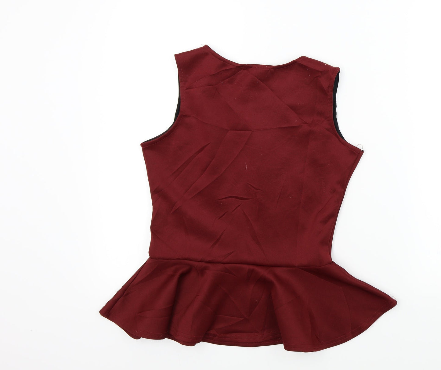 Vouley Vous Womens Red   Basic T-Shirt Size 12