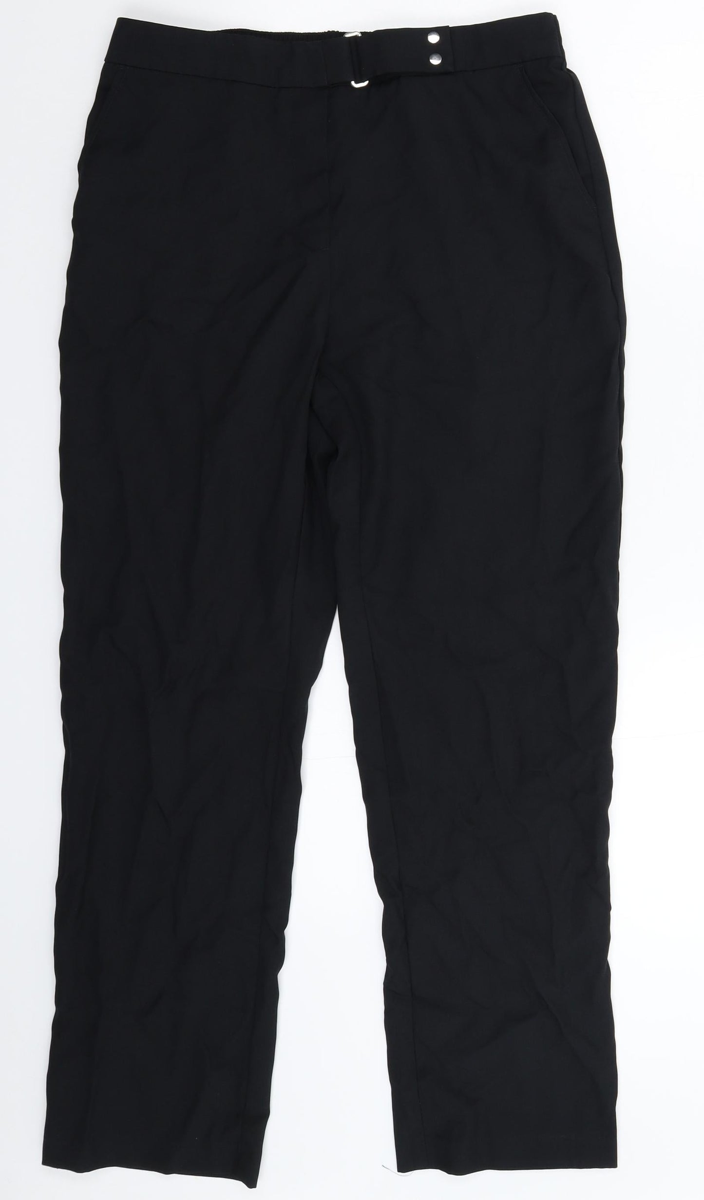 Marks and Spencer Womens Black   Trousers  Size 12 L28 in
