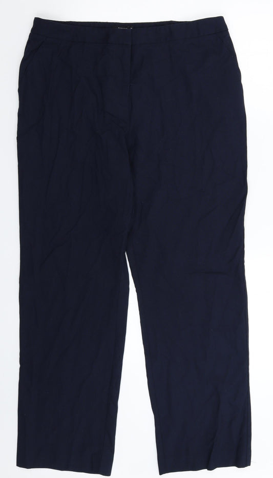 Papaya Womens Blue   Trousers  Size 14 L29 in