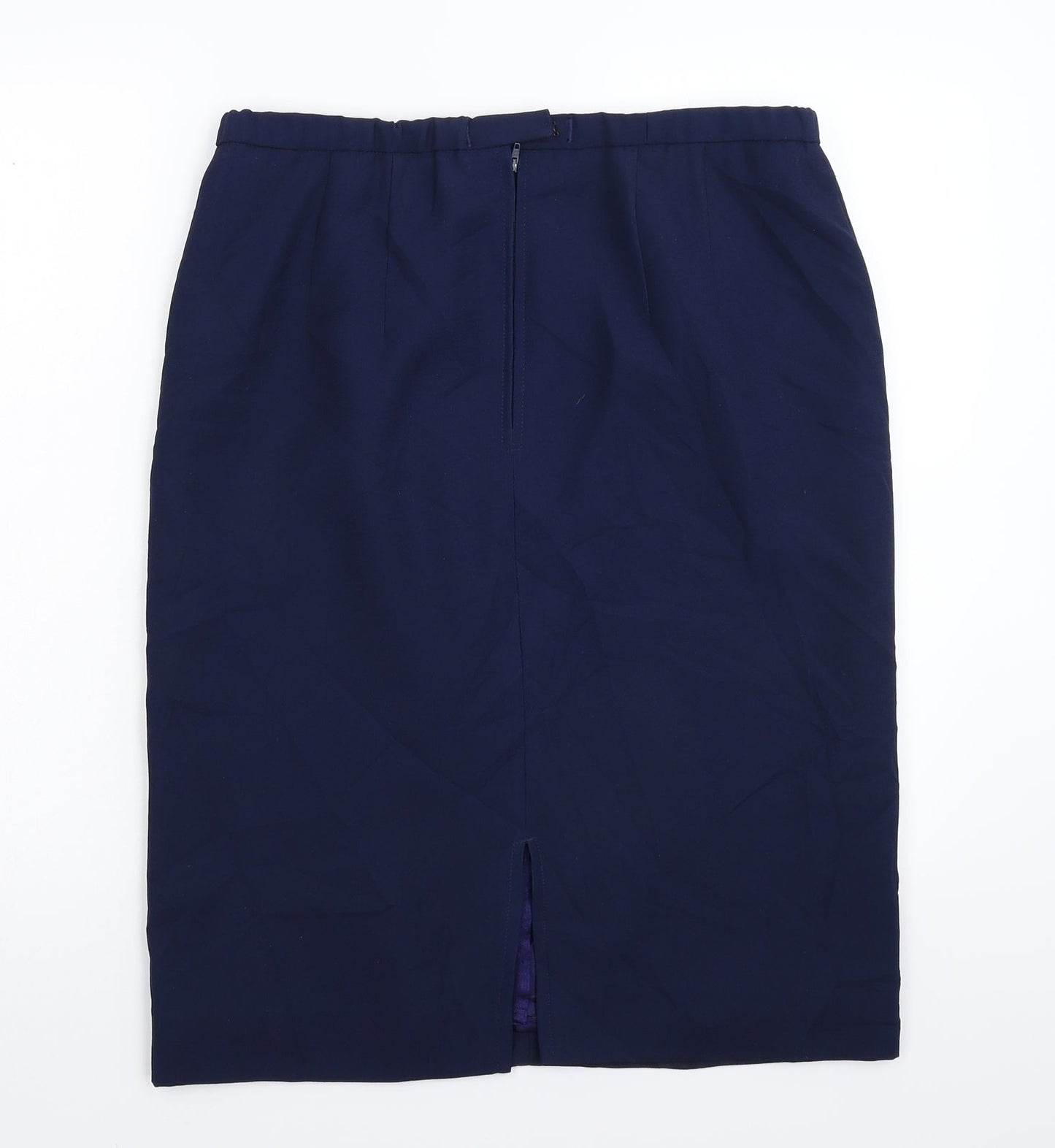 Preworn Womens Blue   Straight & Pencil Skirt Size 32 in