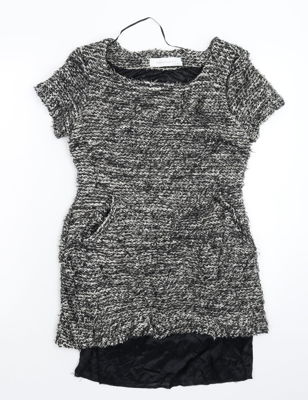 Zara Womens Grey  Knit Pullover Jumper Size M