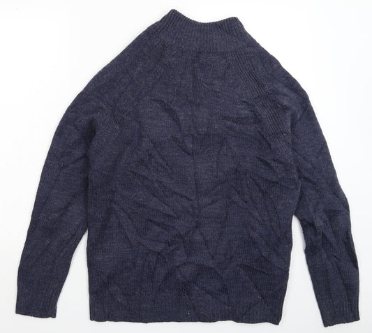 Carter & Rise Mens Blue  Knit Pullover Jumper Size M