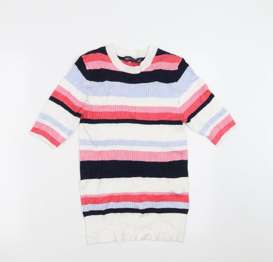 Marks and Spencer Womens Multicoloured Striped  Pullover Jumper Size 10