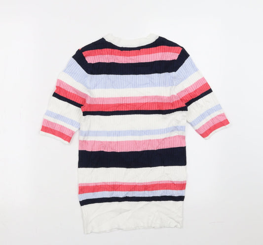 Marks and Spencer Womens Multicoloured Striped  Pullover Jumper Size 10