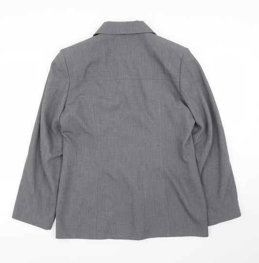 Gianfranco Corneli Womens Grey   Basic Blouse Size 14  - Jacket
