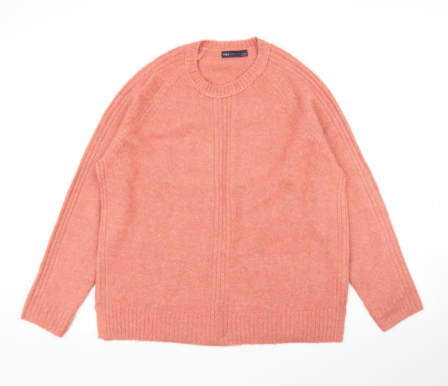 M&S Womens Pink   Pullover Jumper Size L