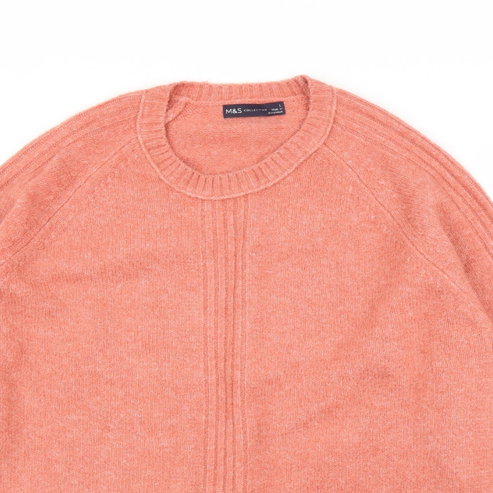 M&S Womens Pink   Pullover Jumper Size L