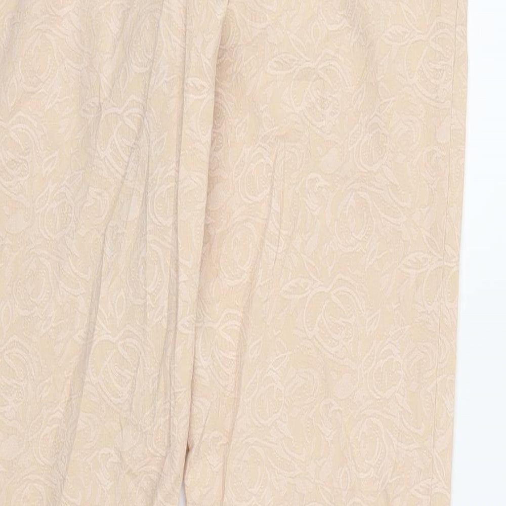 NEXT Womens Pink Floral  Carrot Trousers Size 10 L29 in