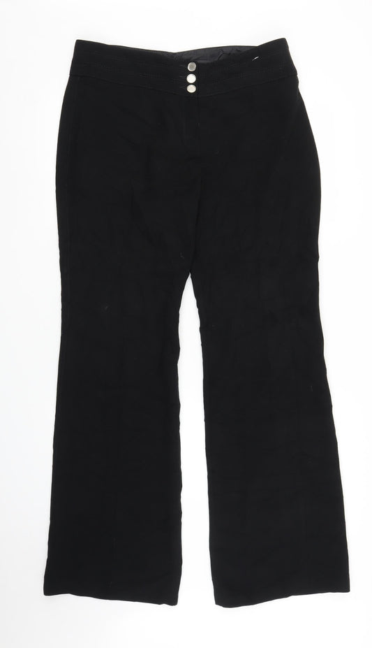 Preworn Womens Black   Trousers  Size L L31 in