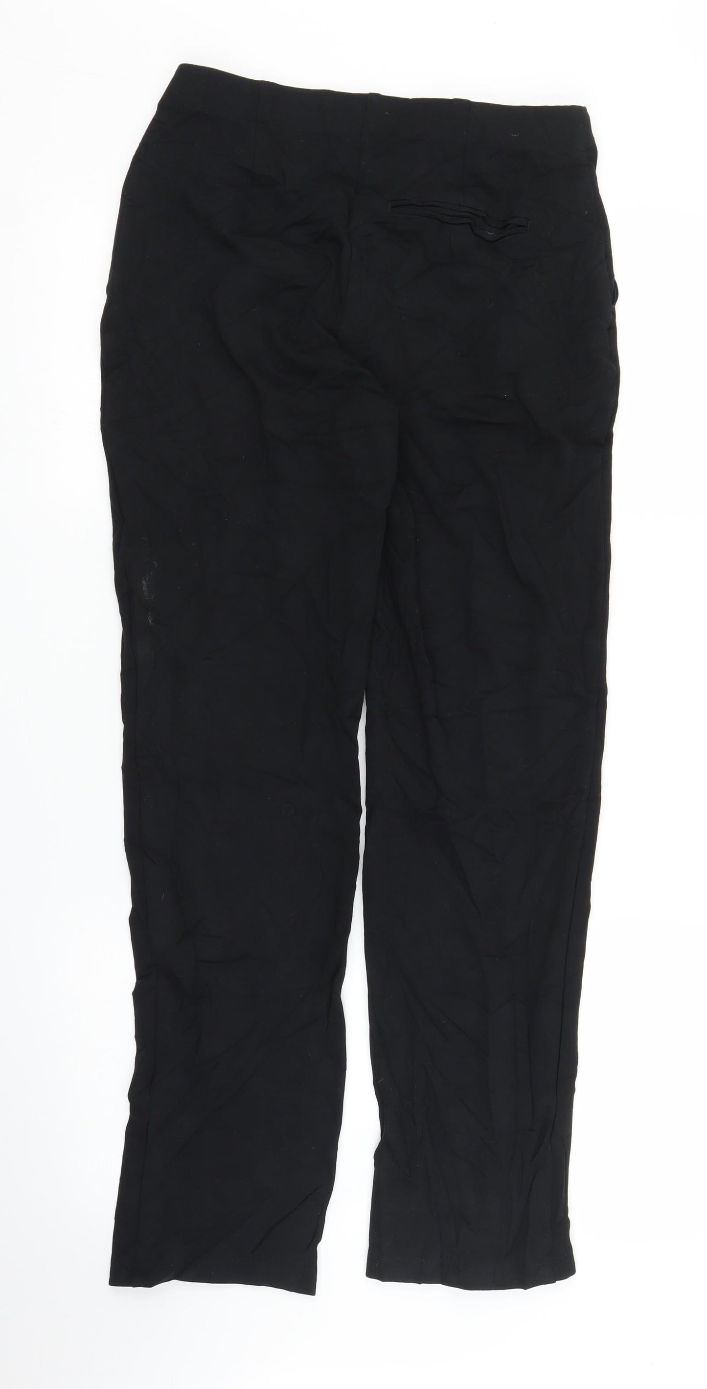 M&S Womens Black   Trousers  Size 10 L29 in