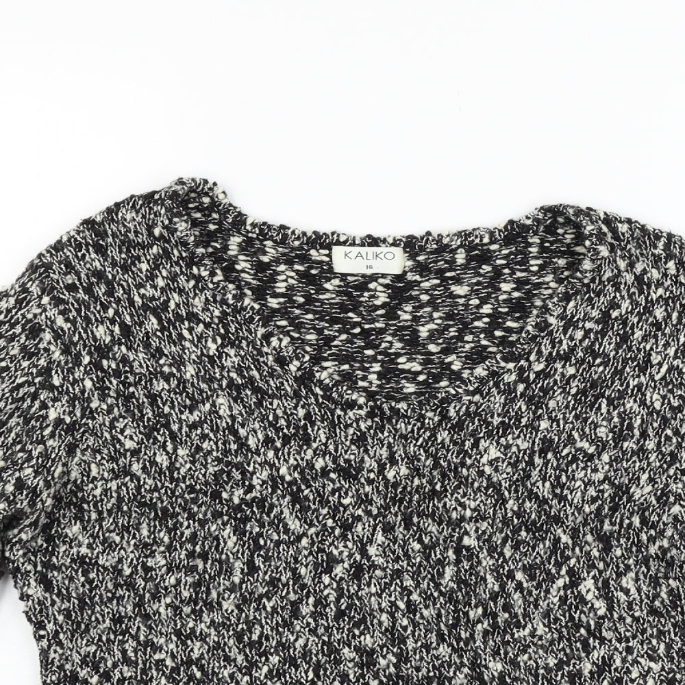 kalico Womens Grey   Pullover Jumper Size 16
