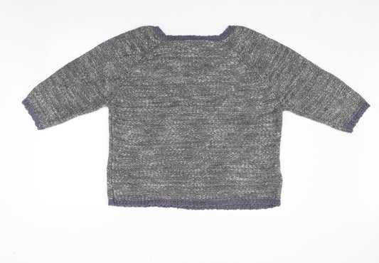 DAVID EMANUEL Womens Grey   Pullover Jumper Size L