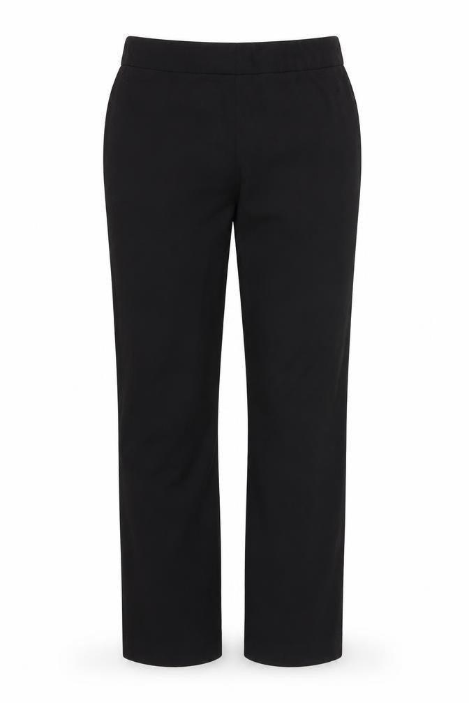 Front view of Danner women’s black trousers, size UK 28, in, 31-inch leg