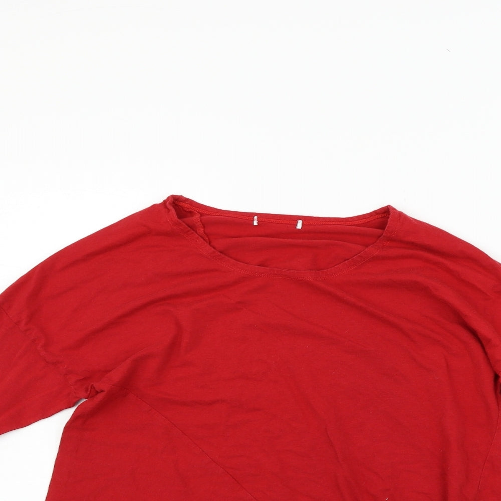 mamas & papas Womens Red   Basic T-Shirt Size 8
