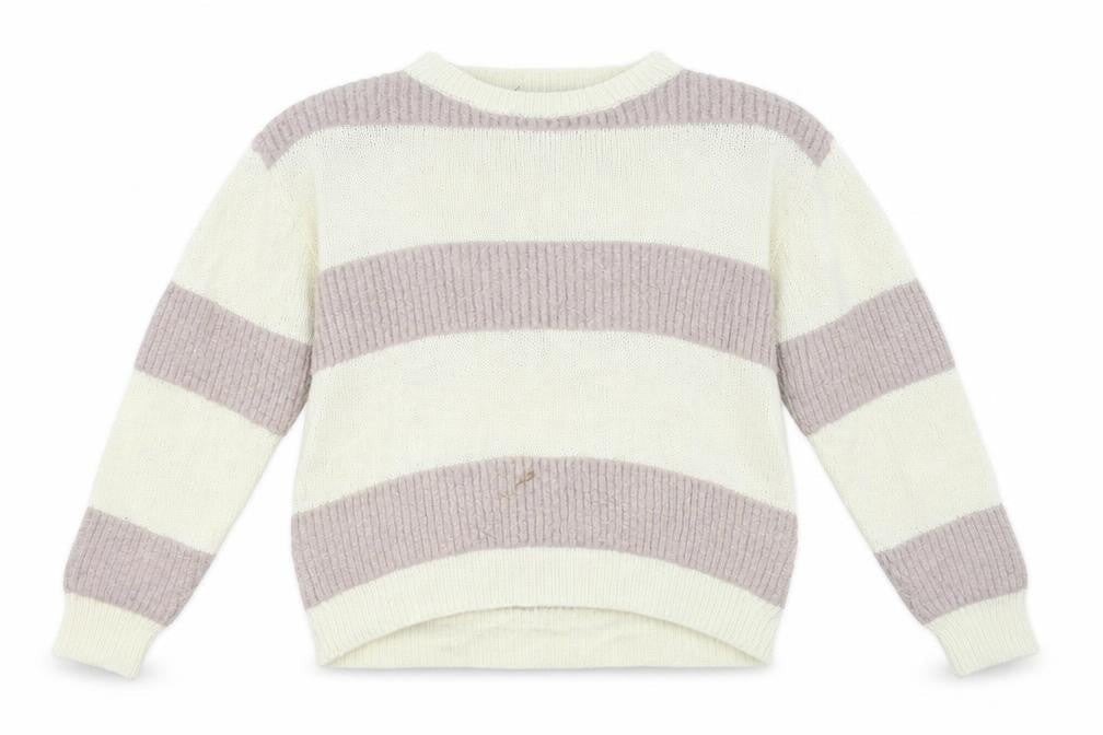 New Look  Girls Ivory Striped  Pullover Jumper Size 12-13 Years