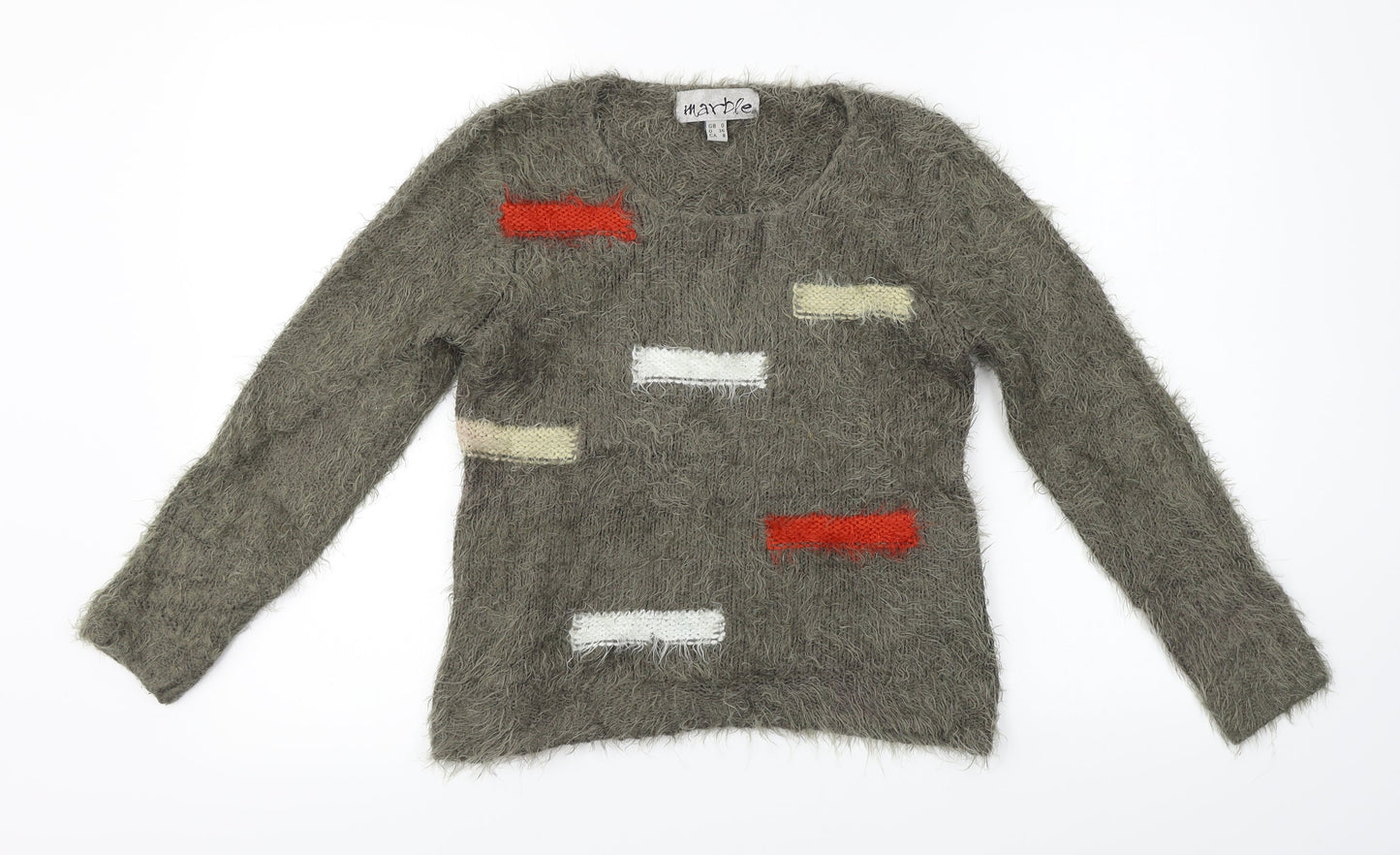 Marbel  Womens Grey   Pullover Jumper Size S