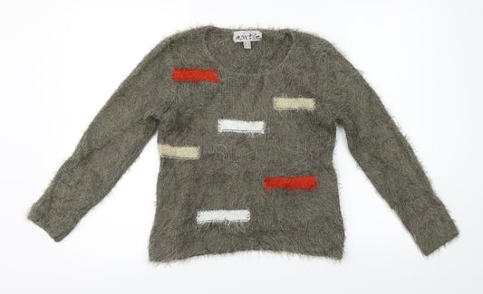 Marbel  Womens Grey   Pullover Jumper Size S