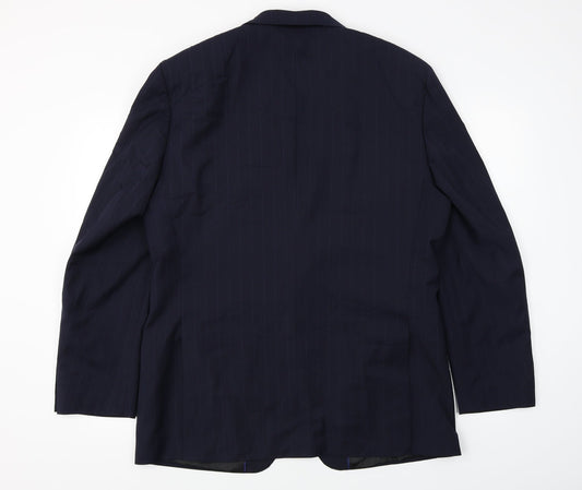 Brooke Taverner   Mens Blue Striped  Jacket Blazer Size 42