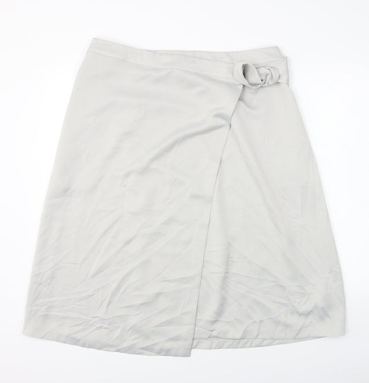 Marks and Spencer  Womens Grey   A-Line Skirt Size 38 in