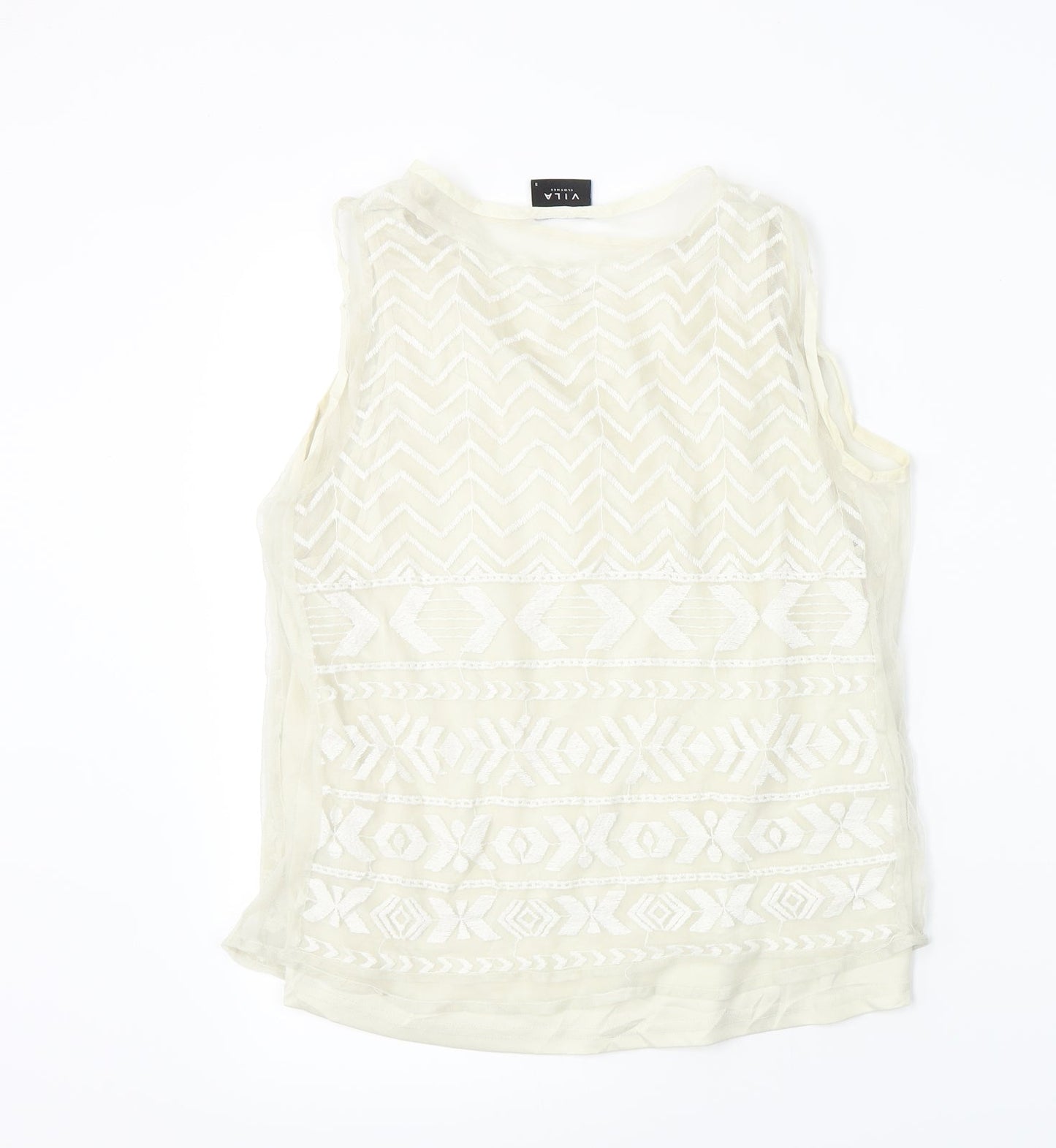 villa Womens Beige   Basic T-Shirt Size S