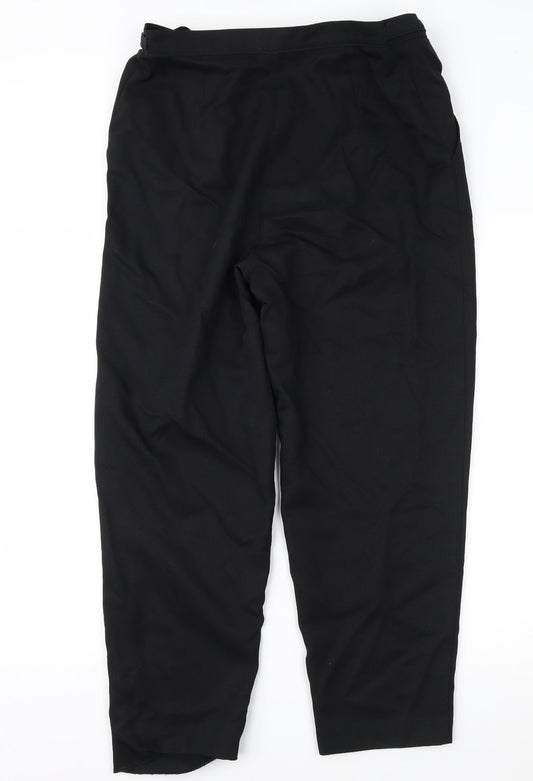 Slima Womens Black   Trousers  Size 14 L27 in
