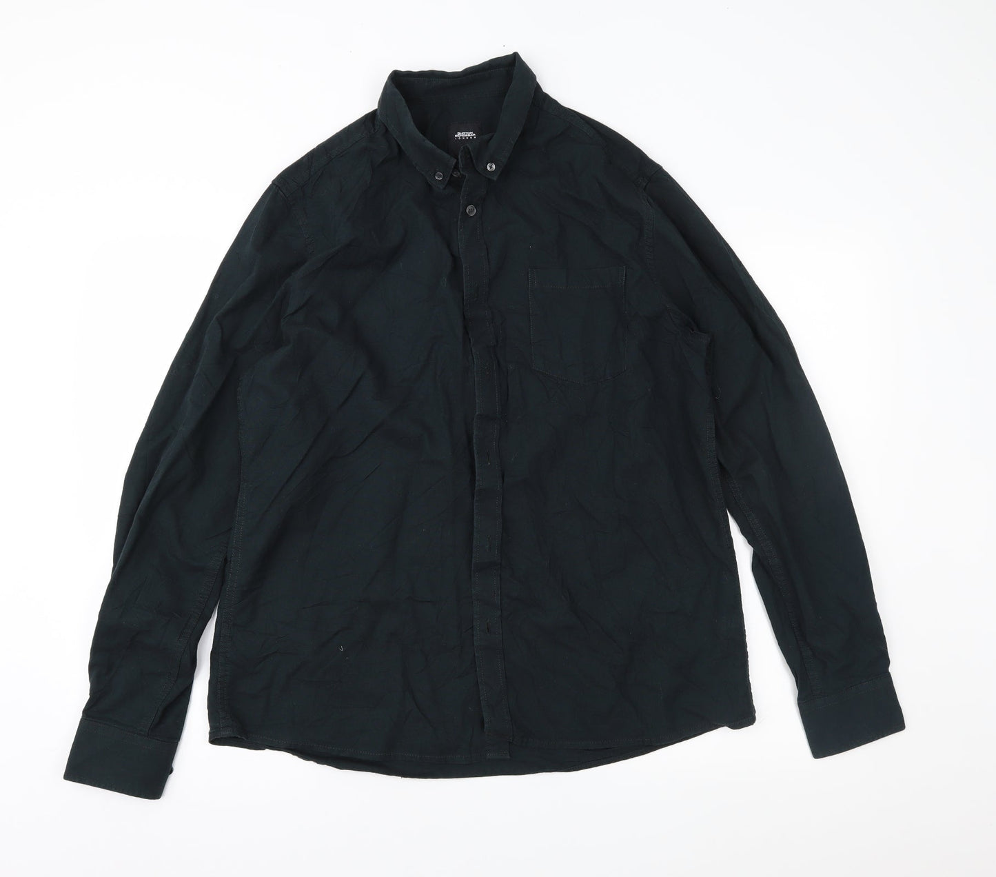 Burton Mens Blue    Button-Up Size L