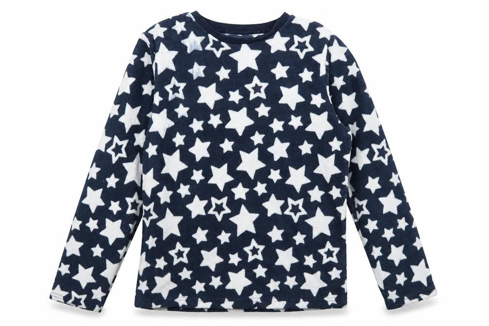 F&F Boys Blue Solid   Pyjama Top Size 9-10 Years  - Stars