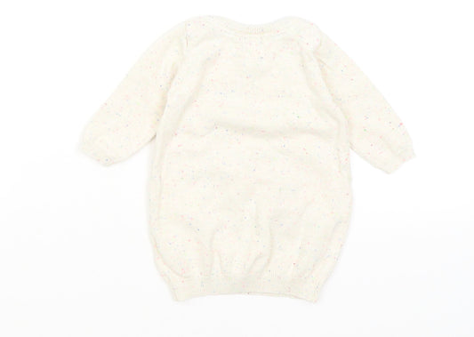 M&S Baby Ivory   Pullover Jumper Size 0-3 Months  - Deer