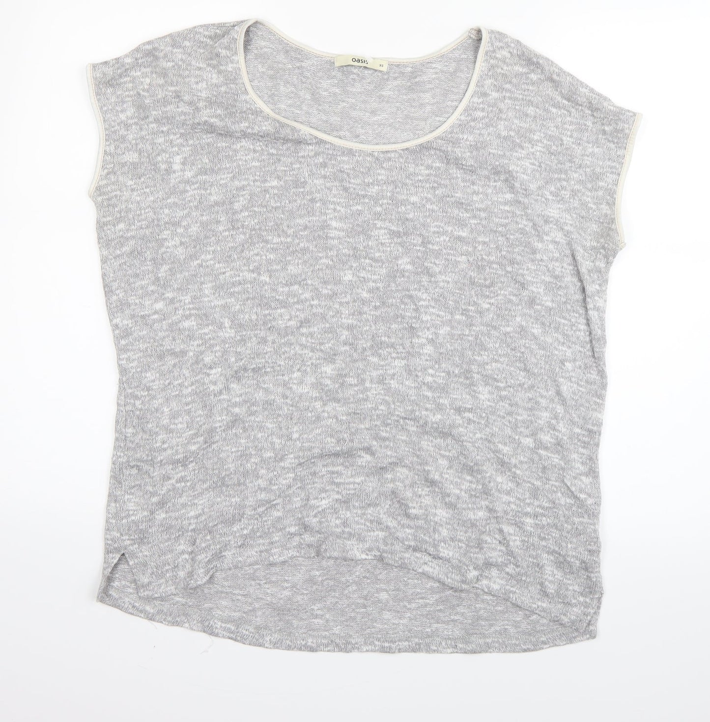 Oasis Womens Grey   Basic T-Shirt Size XS