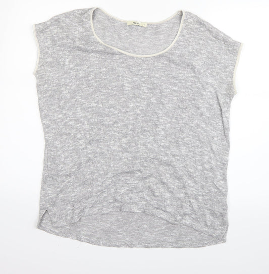 Oasis Womens Grey   Basic T-Shirt Size XS