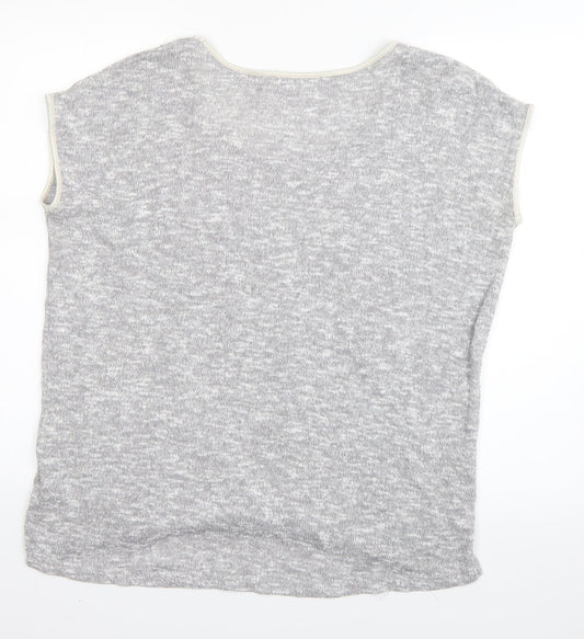Oasis Womens Grey   Basic T-Shirt Size XS
