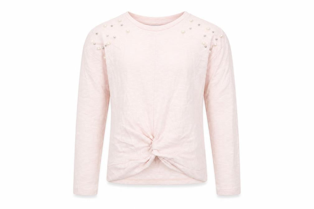 I Love Girlswear Girls Pink  Knit Pullover Jumper Size 9 Years