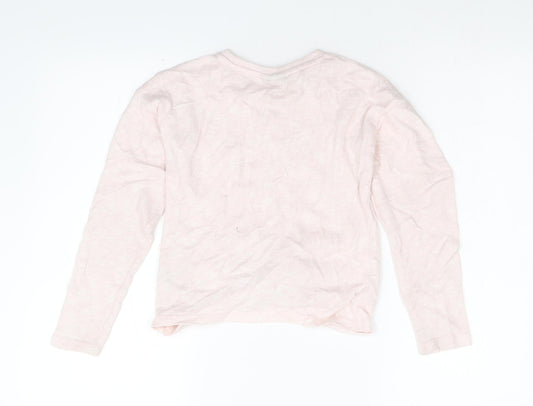 I Love Girlswear Girls Pink  Knit Pullover Jumper Size 9 Years