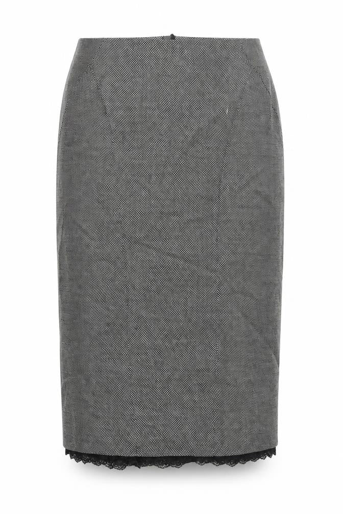 Next Womens Black   Straight & Pencil Skirt Size 12  - Lace Hem