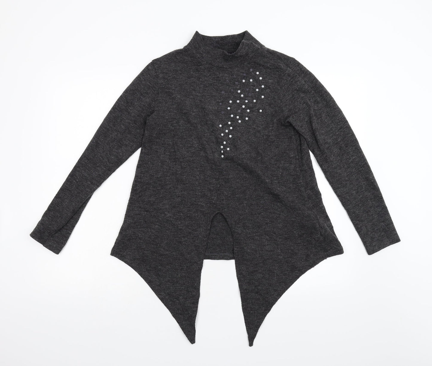 Zara Womens Grey  Knit Pullover Jumper Size S
