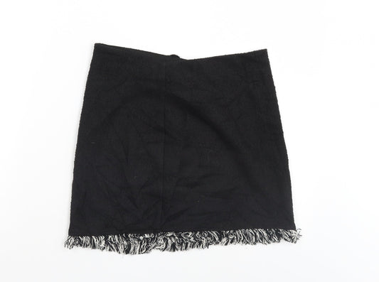 Preworn Womens Black   Mini Skirt