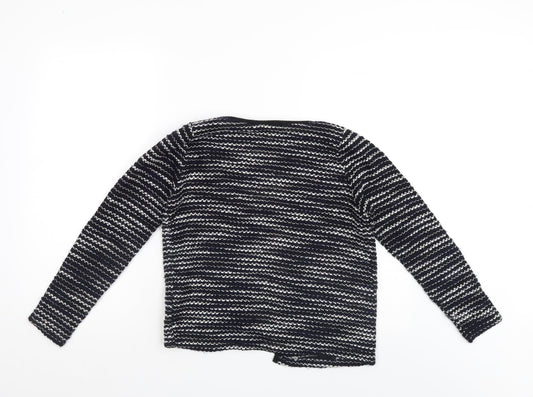 Atmosphere Womens Blue Striped  Jacket Coatigan Size XS