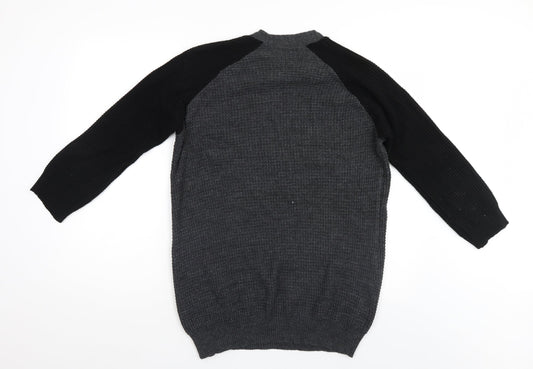 Be Jelous Womens Grey   Pullover Jumper Size L