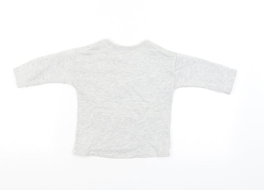 NEXT Girls Grey   Pullover Jumper Size 9-12 Months
